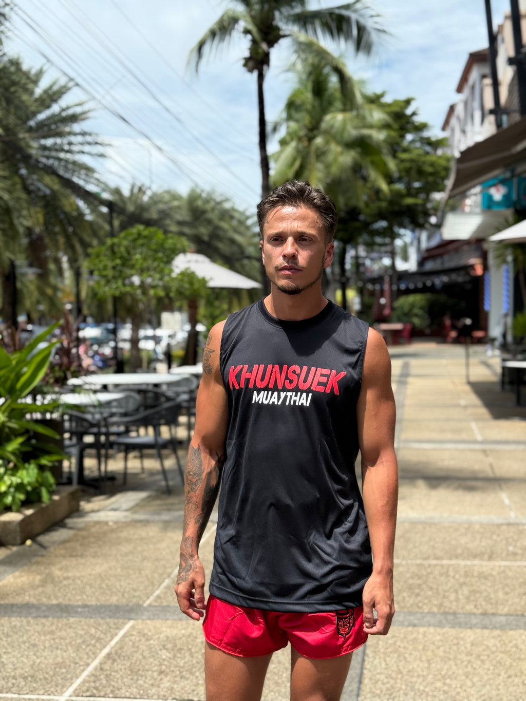 Thai Map Sleeveless - Blue